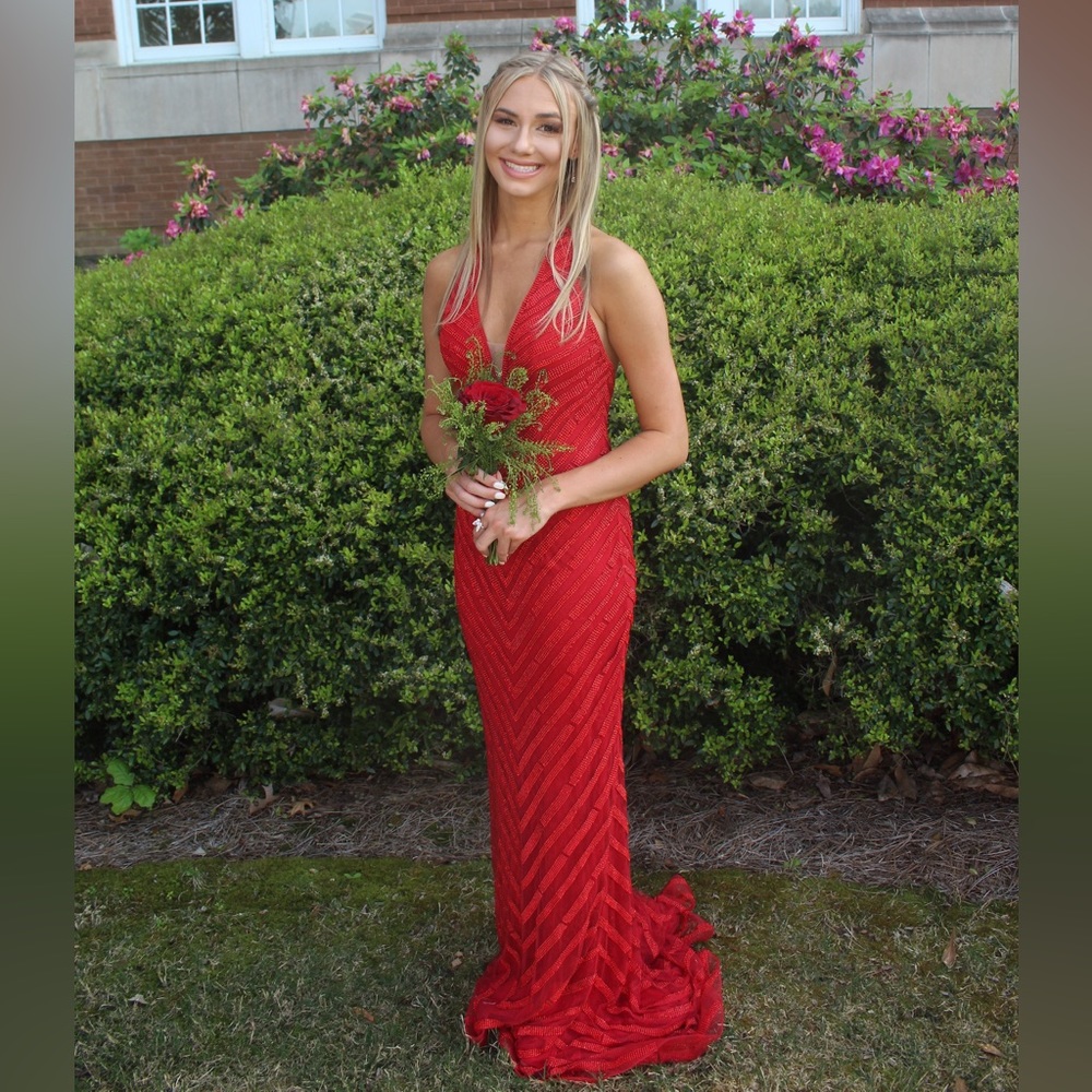 Red Sherri Hill Prom Dress❤️